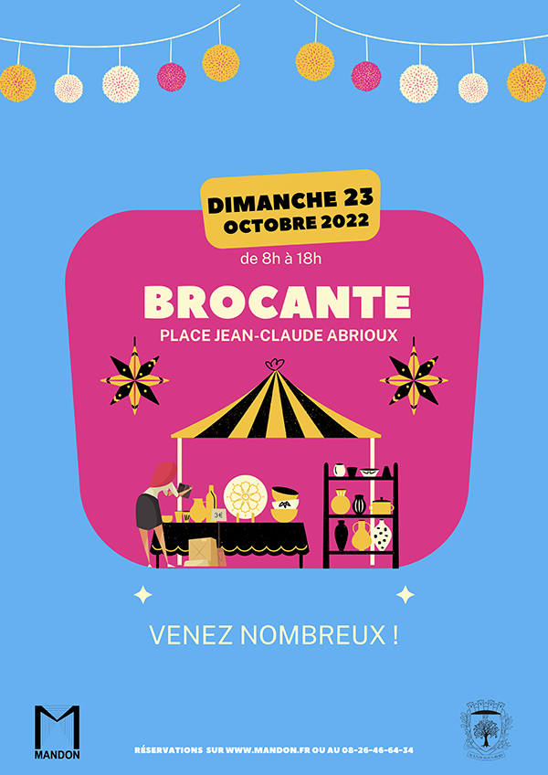 Brocante place Abrioux 23 octobre 2022