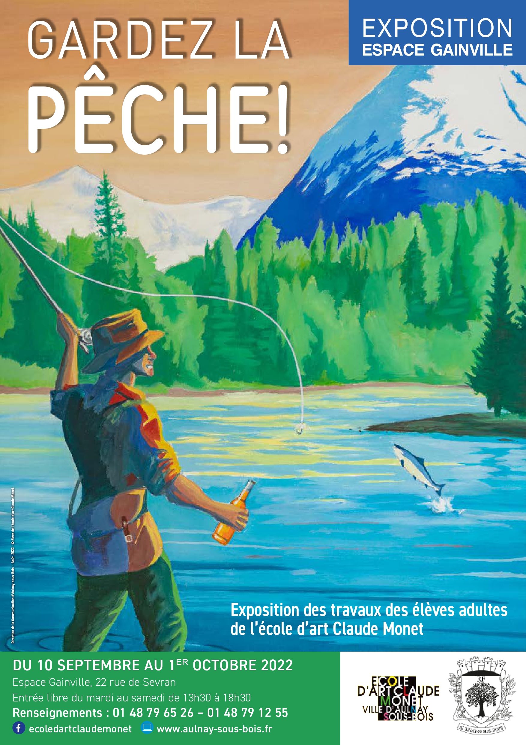 Affiche de l'exposition "Gardez la pêche ! "