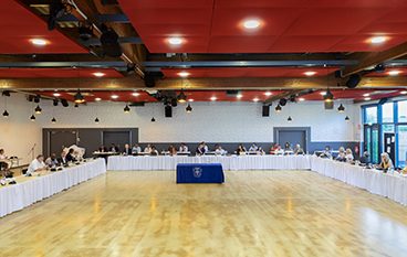 Séance du conseil municipal à à l'espace Pierre Peugeot
