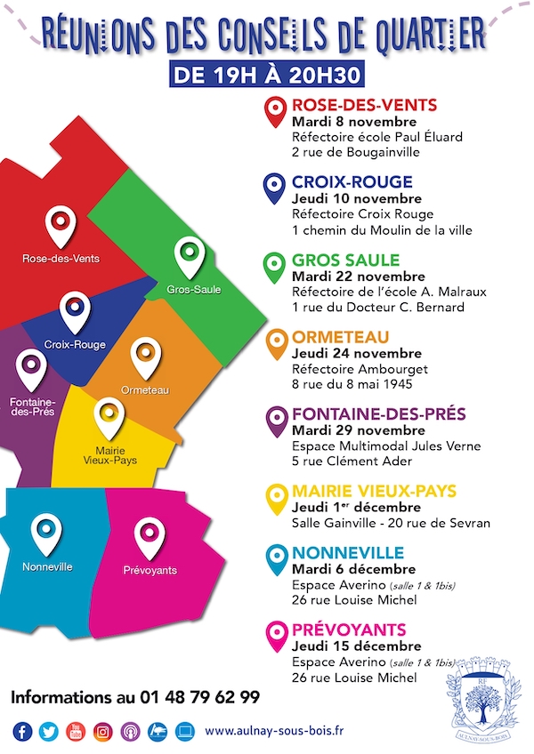 Réunions des conseils de quartier-novembre-décembre-2022