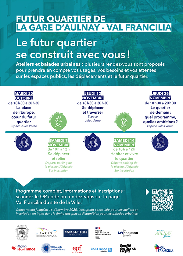 Val francilia - Concertation du 14 octobre au 16 décembre 2026
