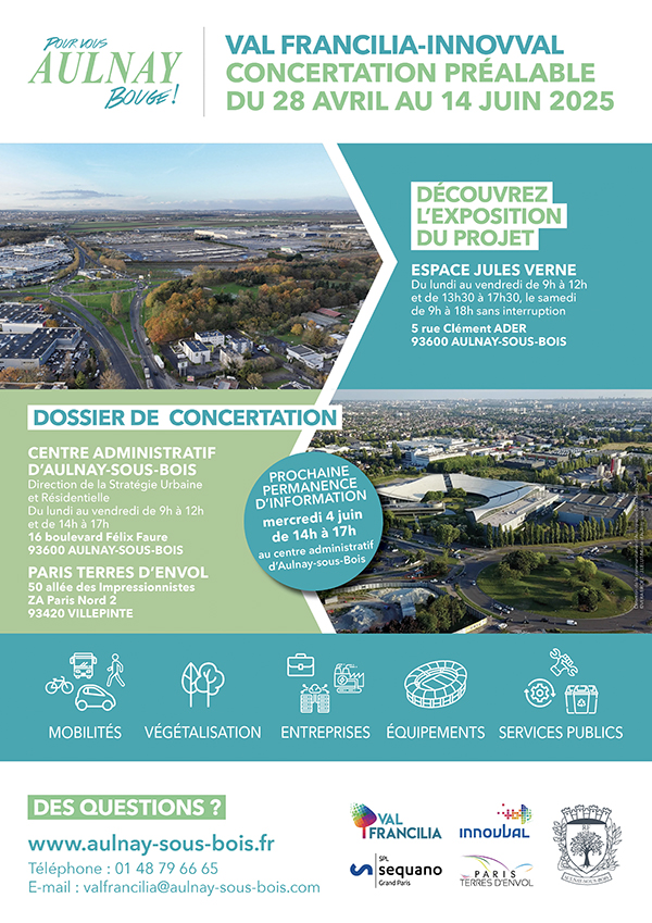 Val Francilia InnovVal concertation préalables du 28 avril au 14 juin 2025
