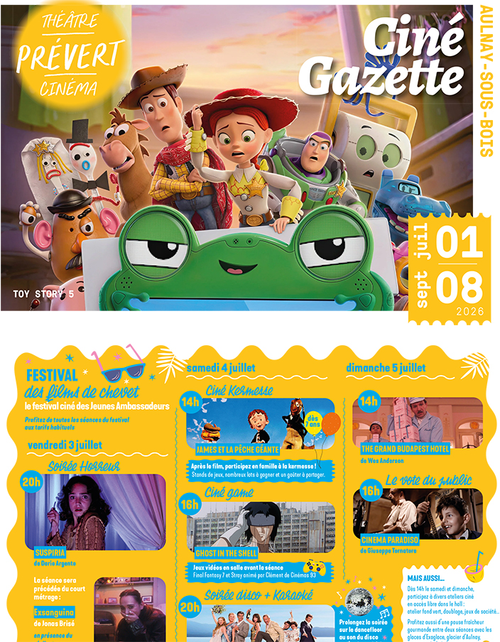 Ciné gazette -1 juillet-8 septembre 2026